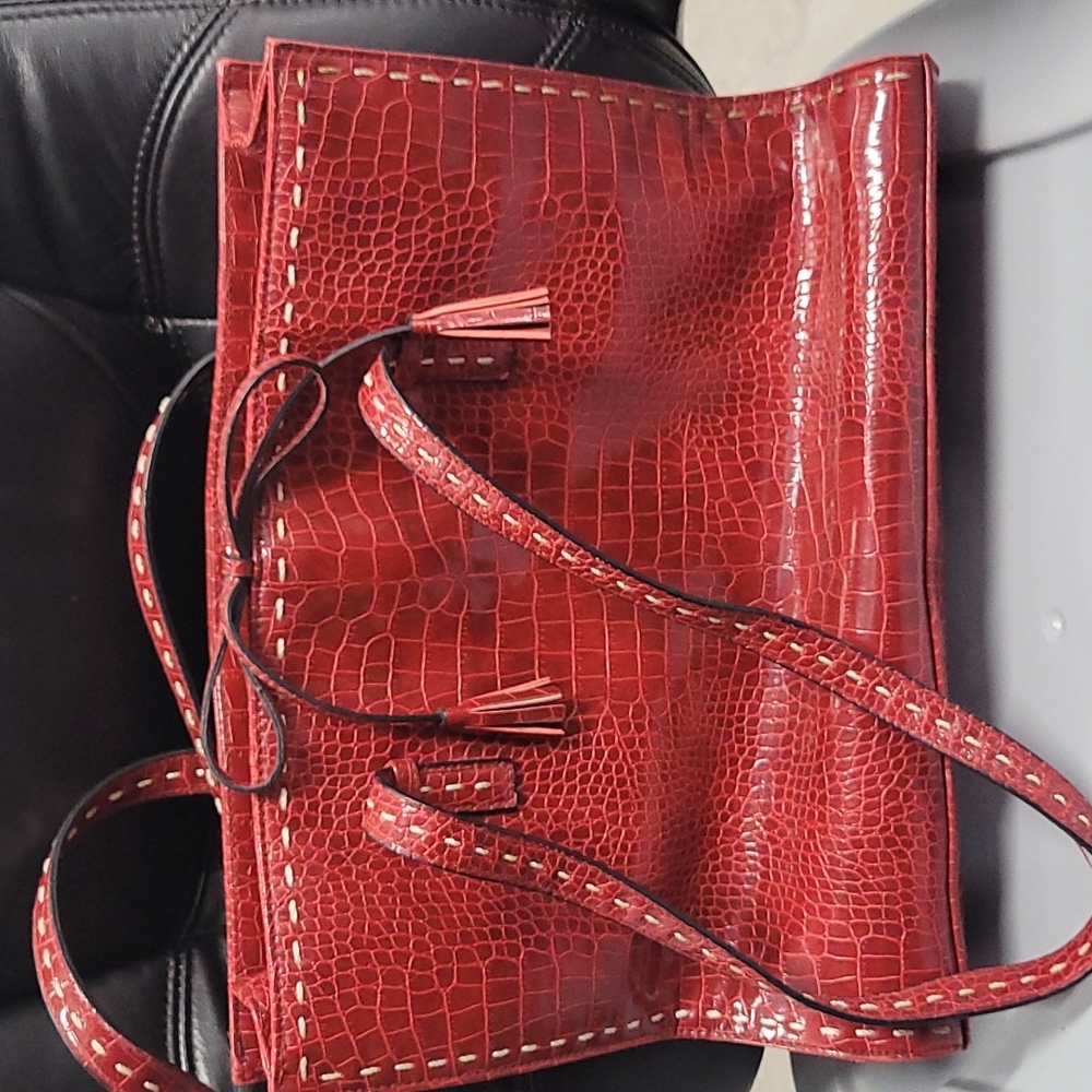 "Totes" Red tote bag